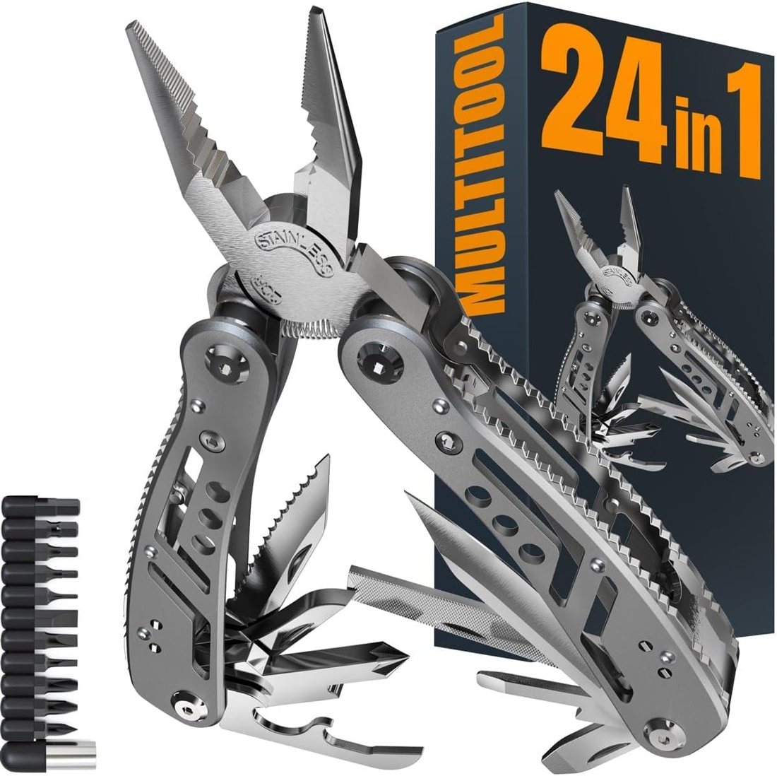 Grand Way 24-in-1 Multitool with 11 Bits