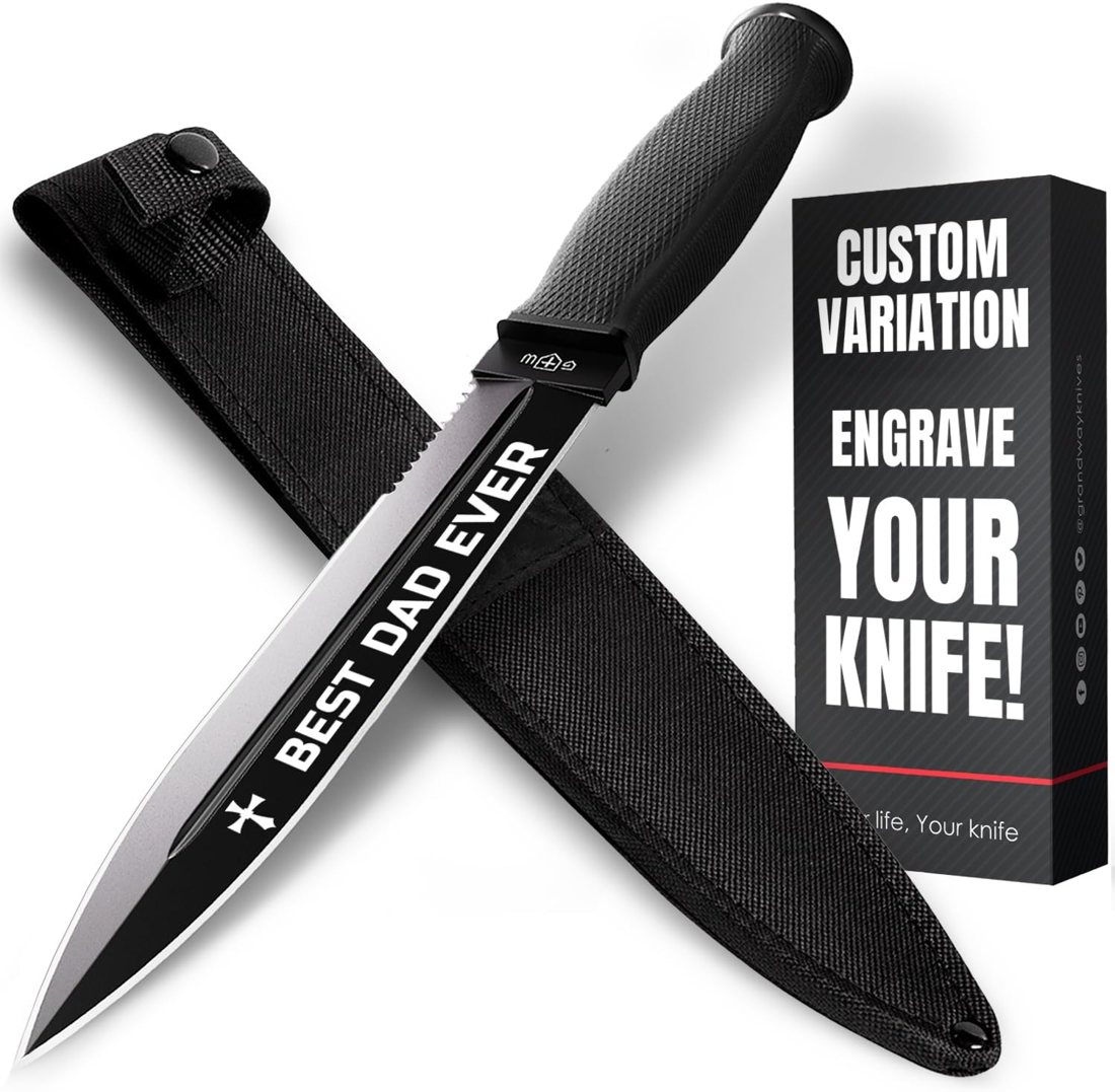 Grand Way Engraved Tactical Survival Knife
